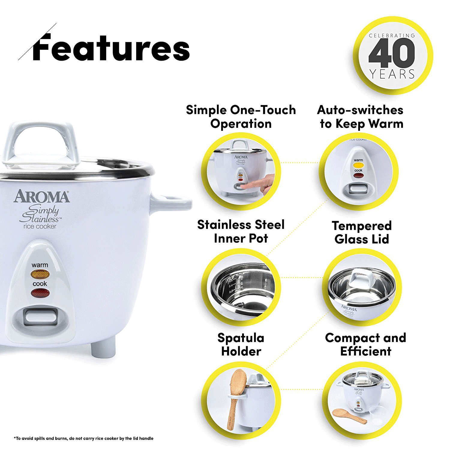 Aroma-ARC-753SG,-3-Cup(Uncooked)-6-Cup-(Cooked)-Stainless-Rice-Cooker,-White-2